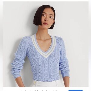 Ralph Lauren Cable knit cricket sweater